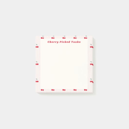 Post-it® Cherry Picked Tasks Cute Border Sweetheart Glaze (Devant)