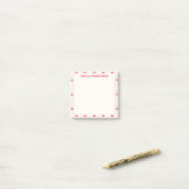 Post-it® Cherry Picked Tasks Cute Border Sweetheart Glaze (Sur un bureau)
