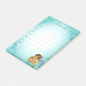 Post-it® Chérubin stylé de Raphaël sur dégradé bleu clair (Incliné)