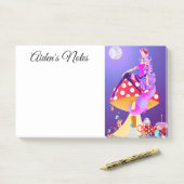 Post-it® Cheshire Chat sur Mushroom Wonderland (Sur un bureau)