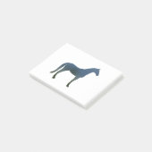 Post-it® Cheval - 2 - Bleu vert (Incliné)