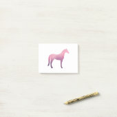 Post-it® Cheval - 2 - Rose (Sur un bureau)