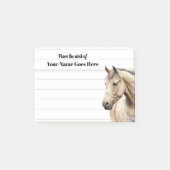 Post-it® Cheval aquarelle western bordé bureau note supérie (Devant)
