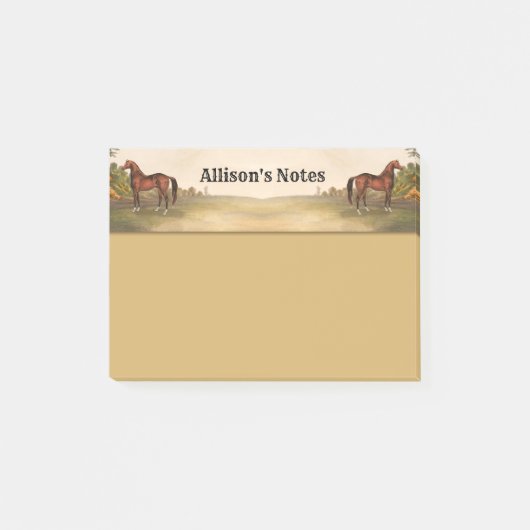 Post-it® Cheval Brown (Devant)