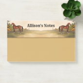 Post-it® Cheval brun (Bureau)