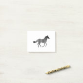 Post-it® Cheval - Courant - Gris (Sur un bureau)