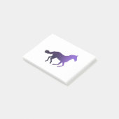 Post-it® Cheval - Courir - Violet (Incliné)