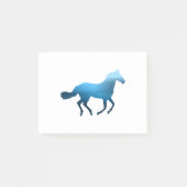 Post-it® Cheval - Course - Bleu (Devant)