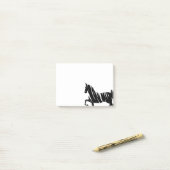 Post-it® Cheval de Saddlebred (Sur un bureau)