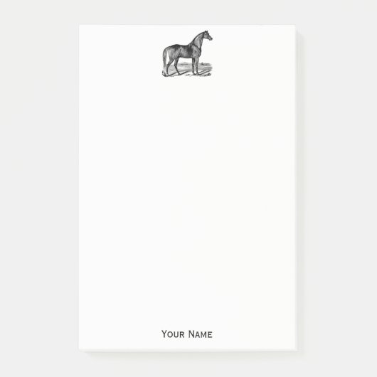 Post-it® Cheval debout vintage (Devant)