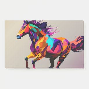 Post-it® Cheval en course pop art