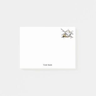 Post-it® Cheval Equestre Préppy Jumping à travers la couleu