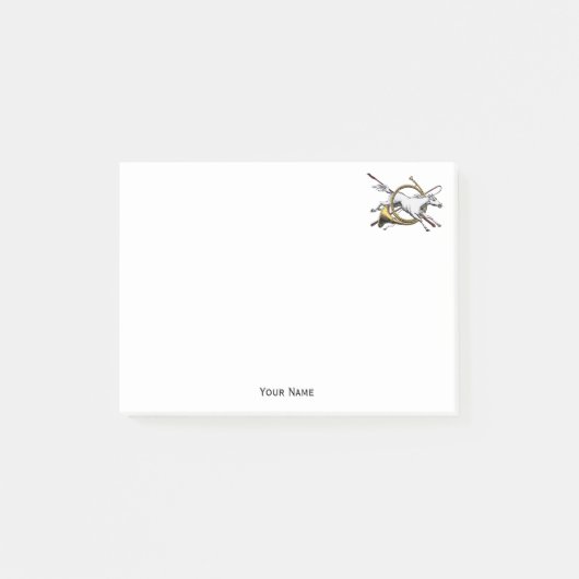 Post-it® Cheval Equestre Préppy Jumping à travers la couleu (Devant)