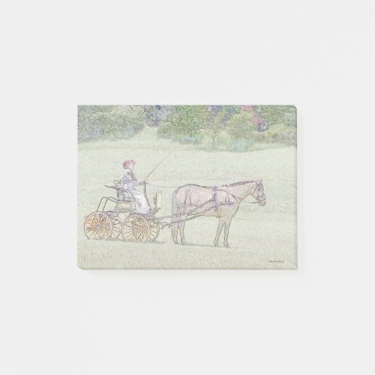Post-it® Cheval et chariot postit (Devant)