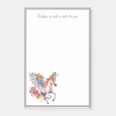 Post-it® Cheval Galloping Avec Fleur De Wreath (Devant)