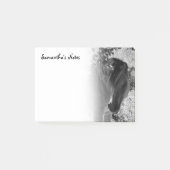 Post-it® Cheval noir et blanc Post-it Notes (Devant)