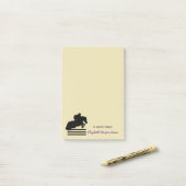 Post-it® Cheval Show Chasseur Jumper Silhouette (Sur un bureau)