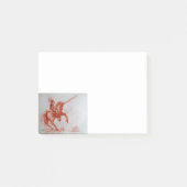 POST-IT® CHEVALIER FLORENTIN À CHEVAL (Devant)