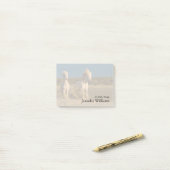 Post-it® Chevaux blancs fonctionnant sur la plage | (Sur un bureau)