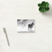 POST-IT® CHEVAUX D'ÉQUITATION EXÉCUTANT UN RAPPEL (Bureau)