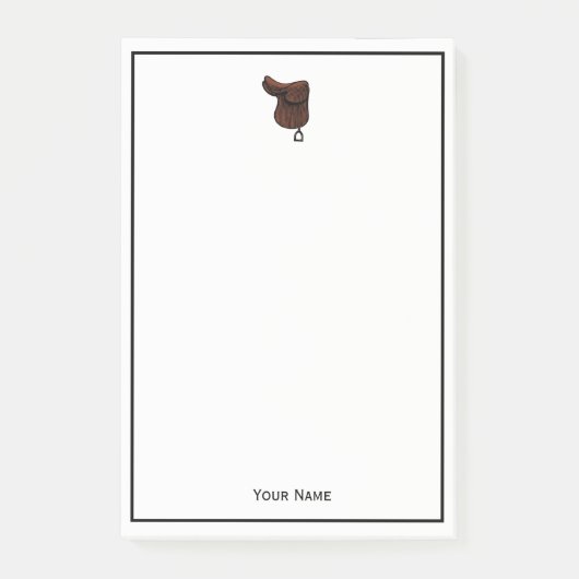 Post-it® Chevaux - Preppy Equestrio couleur de selle (Devant)