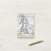 Post-it® Chevaux reposant parmi les fleurs et la verdure vi (Sur un bureau)