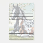 Post-it® Chevaux reposant parmi les fleurs et la verdure vi (Devant)