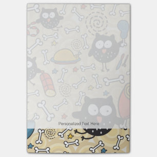 Post-it® Chevêche avec Motif de viande