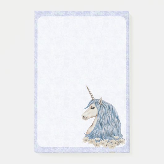 Post-it® Cheveux de bleu de licorne (Devant)
