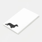 Post-it® Cheveux longs Dachshund - Silhouette 1 (Incliné)