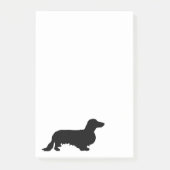 Post-it® Cheveux longs Dachshund - Silhouette 1 (Devant)