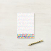 Post-it® Chevron aztèque coloré (Sur un bureau)