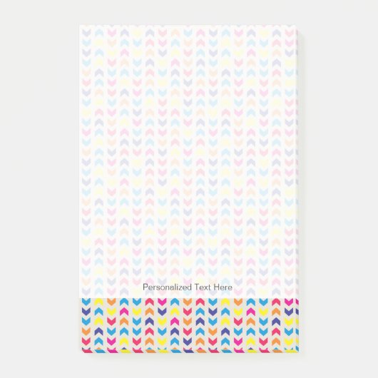Post-it® Chevron aztèque coloré (Devant)