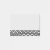 Post-it® chevron croquis gris et noir (Devant)