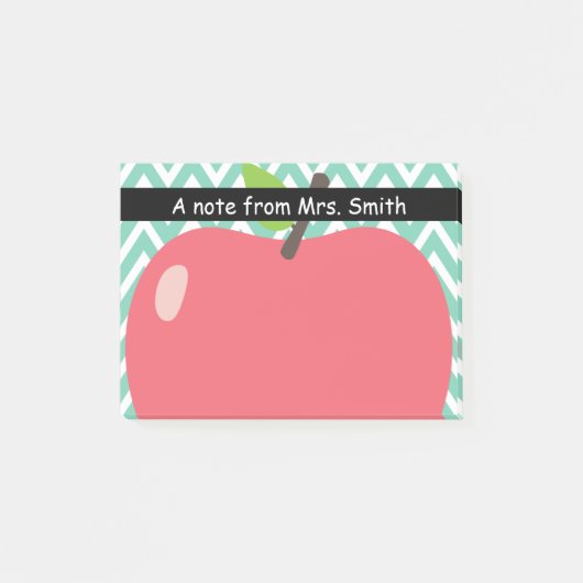 Post-it® Chevron mignon barre le grand professeur d'Apple (Devant)