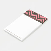 Post-it® Chevron Rose Et Cuir Brown (Incliné)