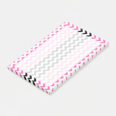 Post-it® Chevron rose et noir par Shirley Taylor (Incliné)