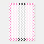 Post-it® Chevron rose et noir par Shirley Taylor (Devant)