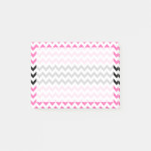 Post-it® Chevron rose et noir par Shirley Taylor (Devant)