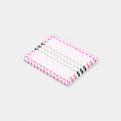 Post-it® Chevron rose et noir par Shirley Taylor (Incliné)