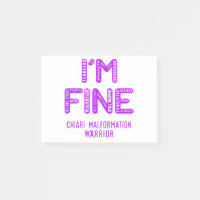 Chiari Malformation Warrior - JE SUIS FINE