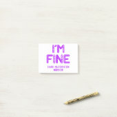 Post-it® Chiari Malformation Warrior - JE SUIS FINE (Sur un bureau)