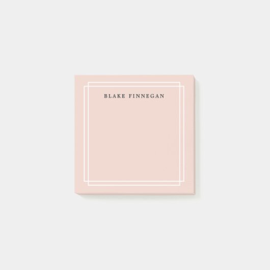 Post-it® Chic Blush | Personnalisé (Devant)