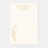 Post-it® Chic Boho tendance Mustard personnalisé Jaune Cust (Devant)