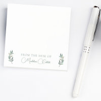Chic Botanique Eucalyptus Leaf vert Monogramme