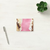 Post-it® Chic Crème Or Rose Cowgirl Monogramme (Bureau)