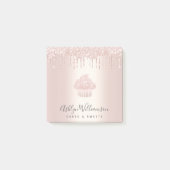 Post-it® Chic Cupcake boulangerie Chef Rose Gold Parties sc (Devant)