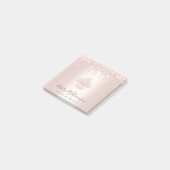 Post-it® Chic Cupcake boulangerie Chef Rose Gold Parties sc (Incliné)