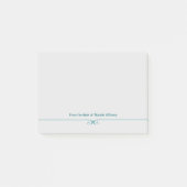 Post-it® Chic du bureau du monogramme (Devant)