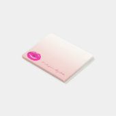 Post-it® Chic Élégant Féminin Stylé, Lèvres (Incliné)